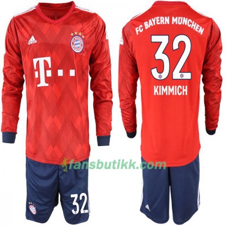 Fotballdrakt FC Bayern München Joshua Kimmich 32 Barn Hjemmetrøye 2018-2019 Langermet